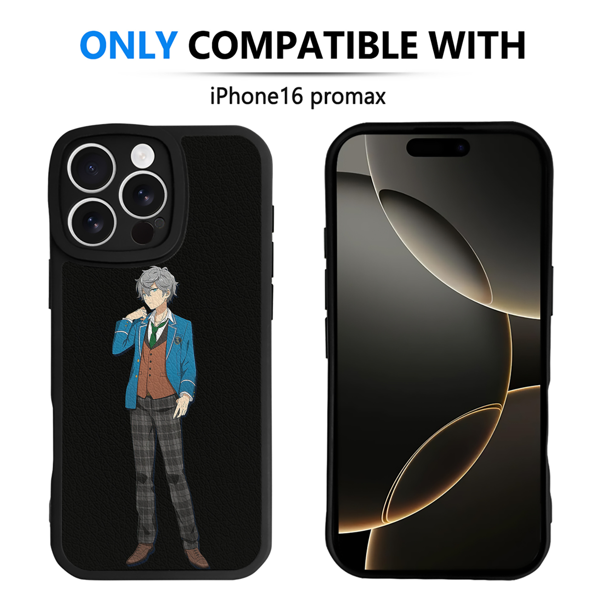 （画像用） あんさんぶるスターズ! Ensemble Stars 【iPhone 16シリーズ対応】シリコンスマホケース（レザー調） 材質：シリコン